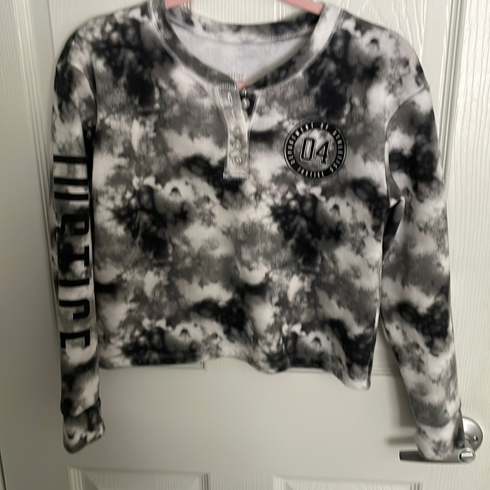 Justice Size 12 Tie Dye Long Sleeve Shirt